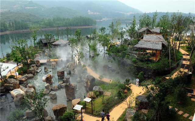 温泉区_中翔绍兴温泉城风景图片_绍兴旅游网